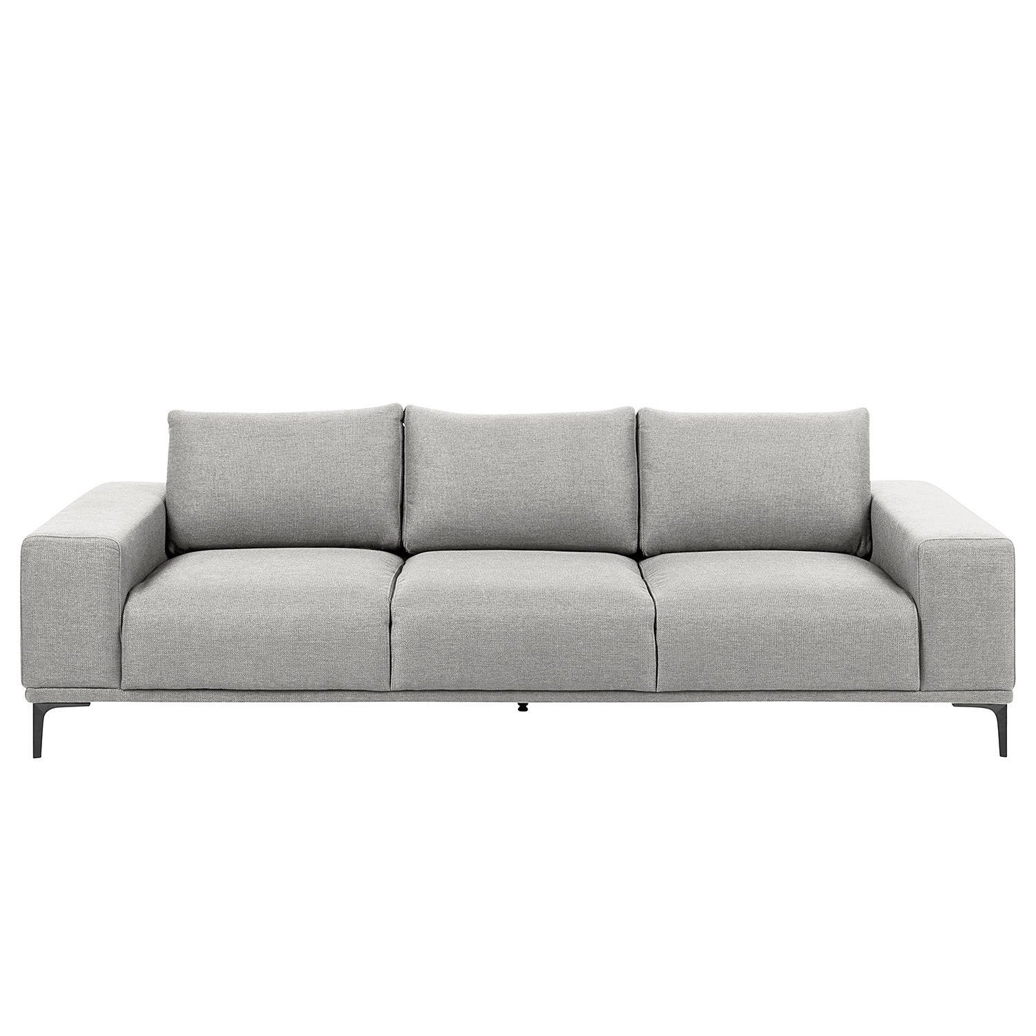 3-SITZER SOFA - Grau, Metall (246/78/91cm) - home24