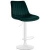 BARHOCKER Samt grün - Weiß/Grün, Textil/Metall (49.5/91/50cm) - CLP