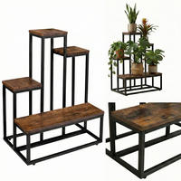 BLUMENTISCH Ilo 51/34/67 cm - Braun, Holzwerkstoff (34/67/51cm) - EDAXO