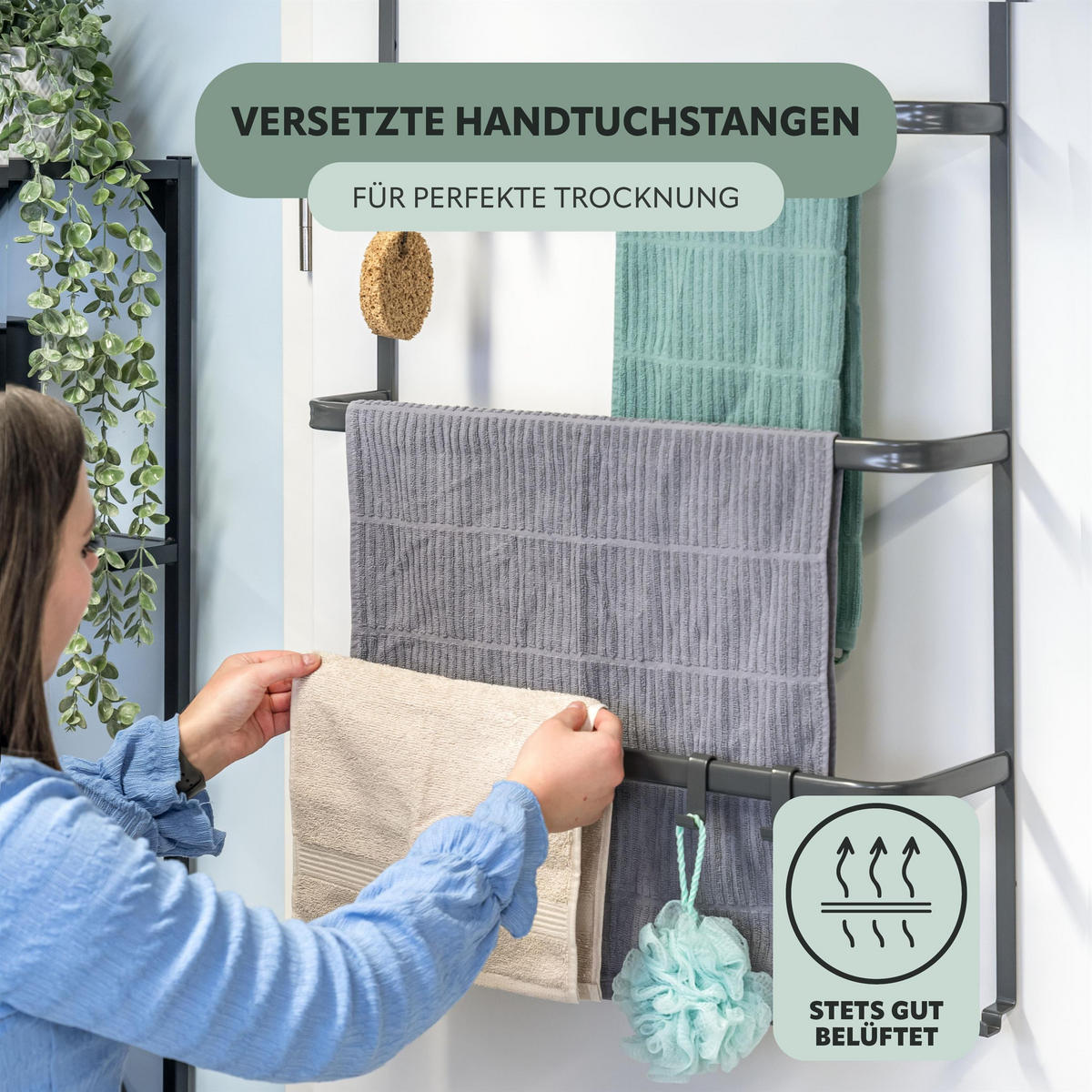 TÜR-HÄNGEREGAL, grau, Metall - Grau, Metall (65/86/17cm) - bremermann