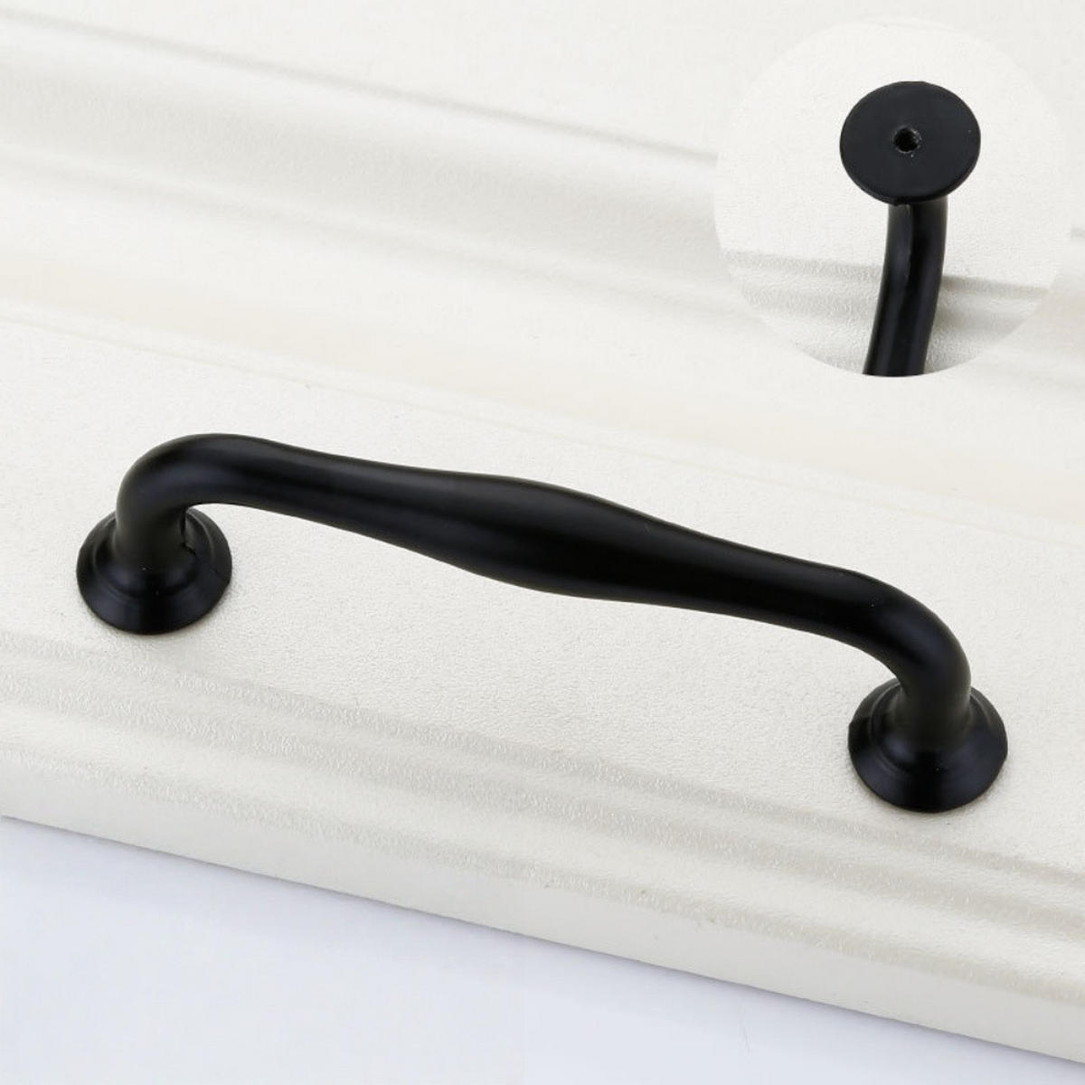 MÖBELGRIFF Schwarz 1er-Set 96 mm Aluminium - Schwarz, Metall (0.18/3.3/11.3cm)