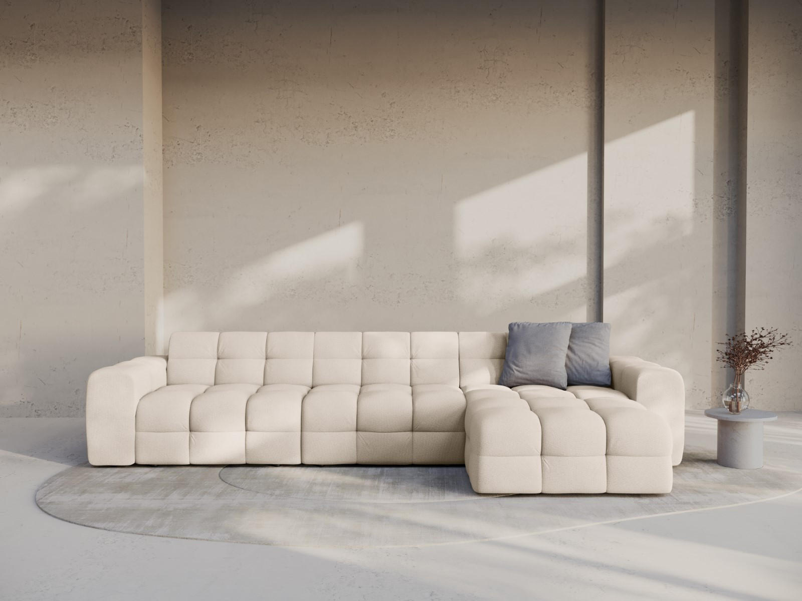 Thumbnail - Micadoni Ecksofa, Beige, Textil, 5-Sitzer, L-Form, 357x173 cm, Hergestellt in Europa, Wohnzimmer, Sofas & Couches, Wohnl...