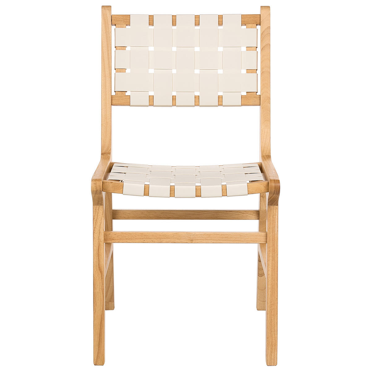 ESSZIMMERSTUHL 2er-Set Hellbeige Humble - Beige/Braun, Holz (46/84/56cm) - Beliani