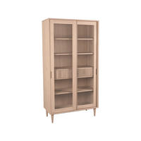 SCHRANK Jule Beige 49/100/180 cm - Beige, Holz (100/180/49cm) - LABEL51