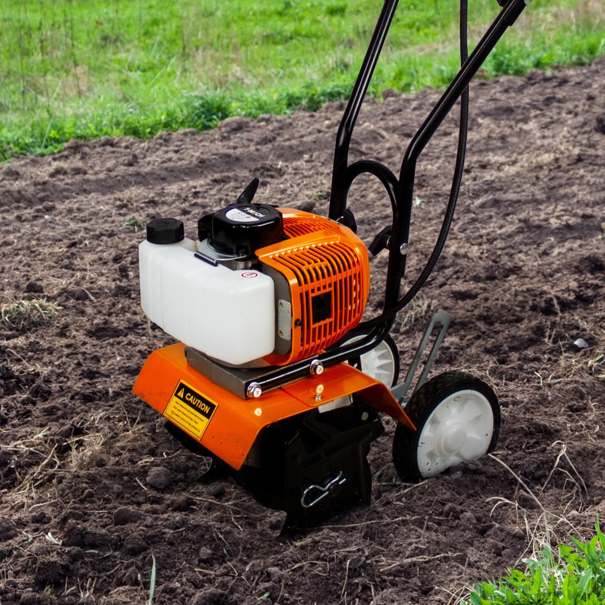 MOTORHACKE GARTENFRÄSE - Orange, Metall (85/95/46cm) - T-Mech