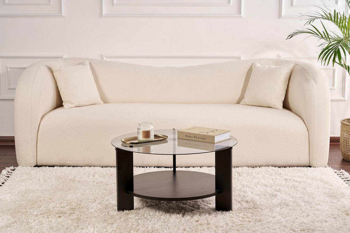 COUCHTISCH clara Schwarz - Schwarz, Holz (75/75/40cm) - Habitat Garten