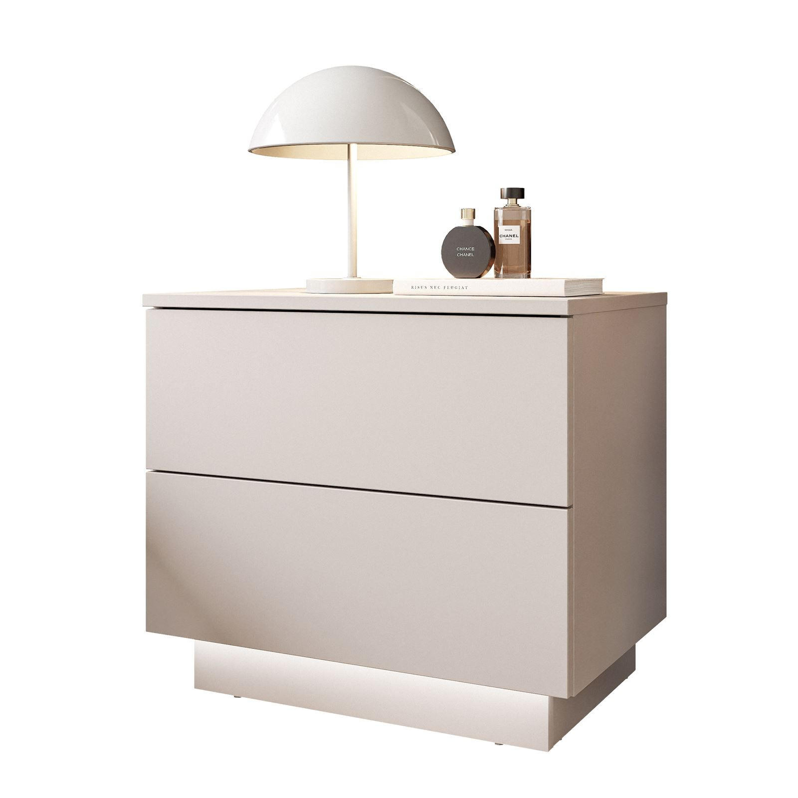 NACHTTISCH LINA KASCHMIR II mit push open - Kaschmir, Holzwerkstoff (55/50/37cm) - Lookway