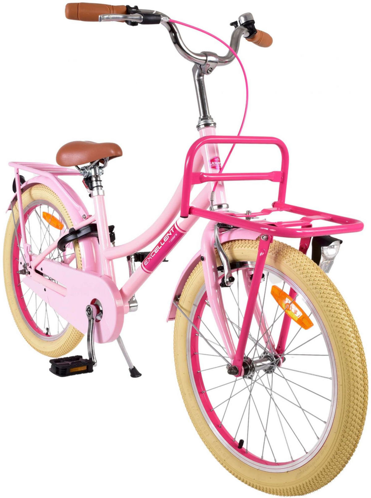 KINDERFAHRRAD Excellent - Mädchen - 20 Zoll - Rücktritt + Handbremse - Rosa - Rosa, Metall (67cm) - TPFSports