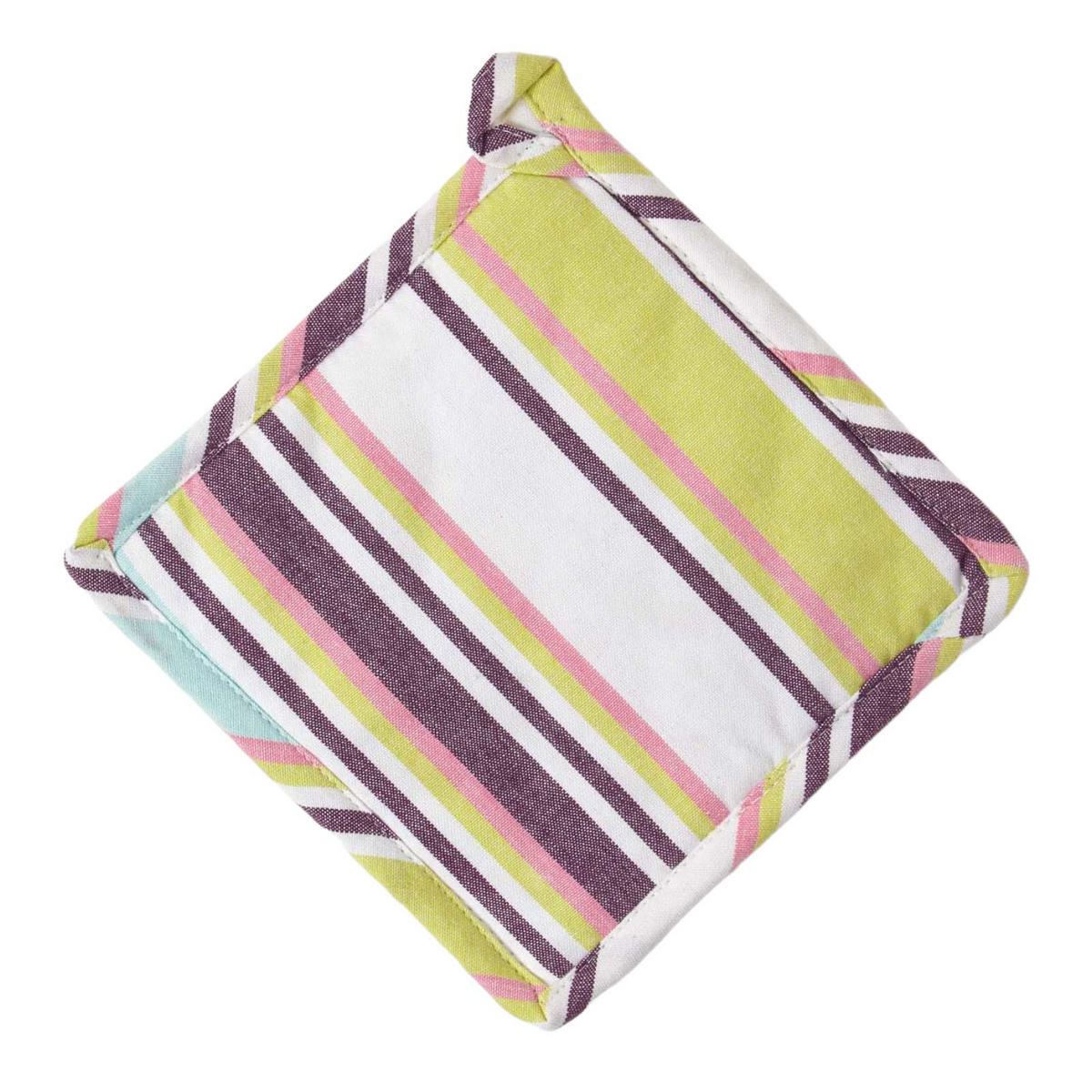 TOPFLAPPEN Osaka 20/20 cm, Baumwolle wattiert - Lila, Textil (20/20cm) - Homescapes