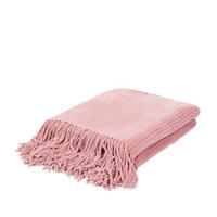 DECKE Chenille rosa 130/170 cm - Rosa, Textil (130/170cm) - Homla