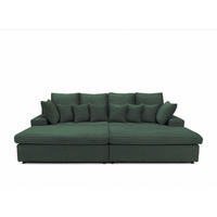 SOFA Arosa - Dunkelgrün, Holzwerkstoff/Textil (286/103/170cm) - Fun Möbel