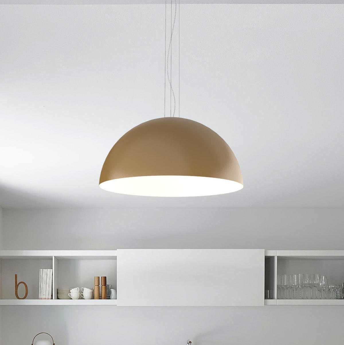 HÄNGELEUCHTE Cassis - Goldfarben, Metall (80/80/40cm) - Lumicom