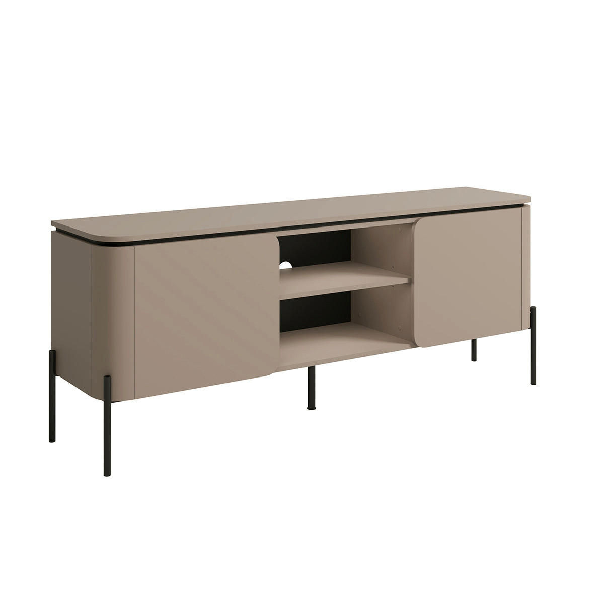 TV STOLÍK Krtko - taupe, kompozitné drevo (162.8/65/39.5cm) - Petits-meubles