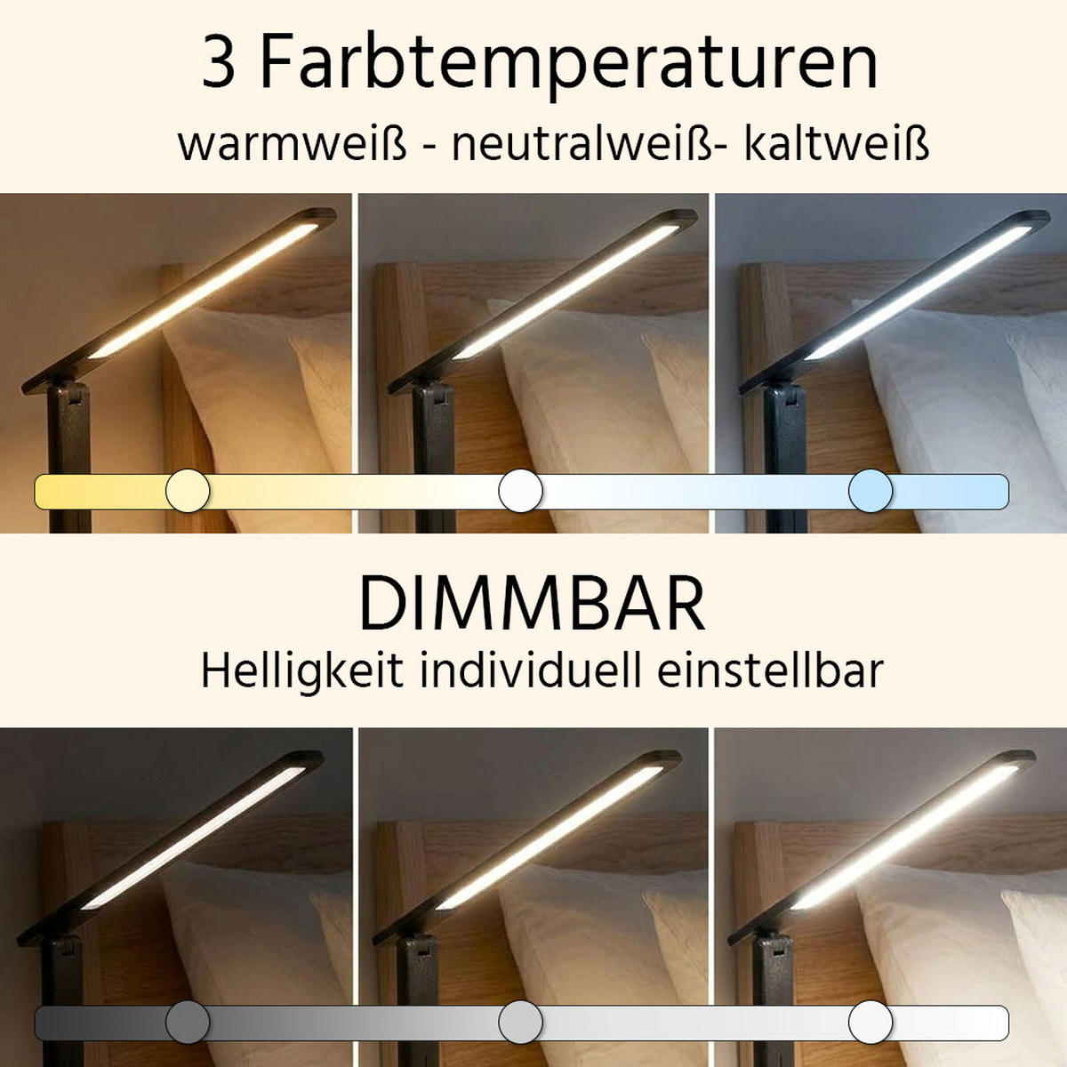 LED TISCHLEUCHTE CCT USB Akku - Schwarz, Kunststoff (28/11.5/50cm) - Globo Lighting