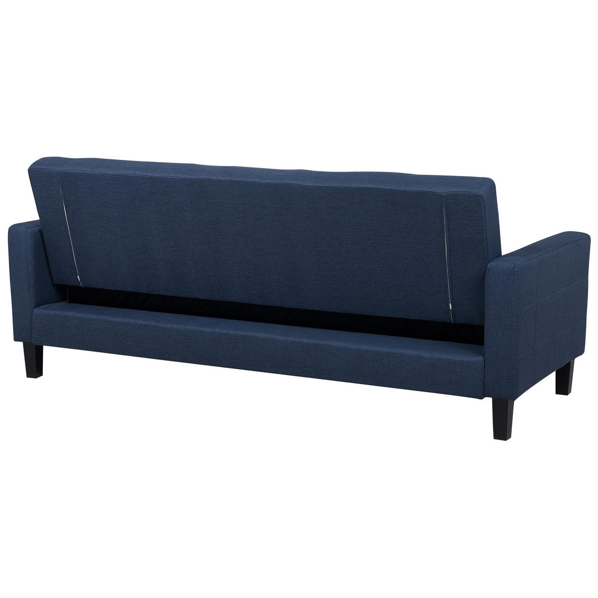 3-SITZER-SCHLAFSOFA Polsterbezug Dunkelblau Vehkoo - Dunkelblau, Textil (200/86/77cm) - Beliani