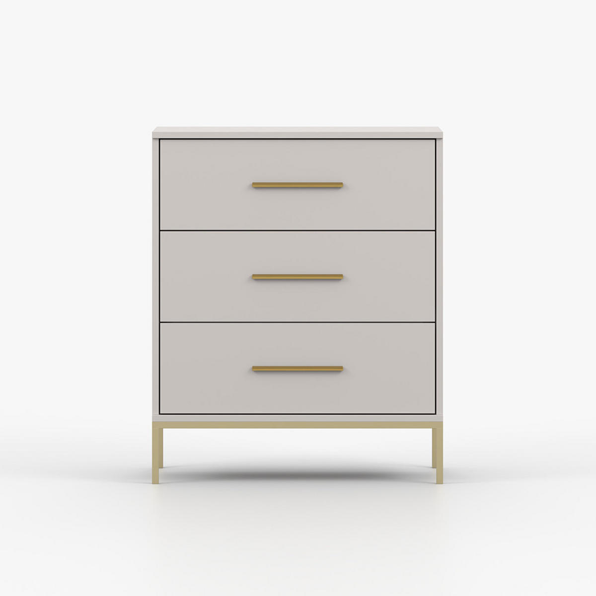 KOMMODE ROSA 3S 70/85/40,5 cm Kaschmir - Kaschmir, Holzwerkstoff/Metall (70/85/40.5cm) - imoebel24