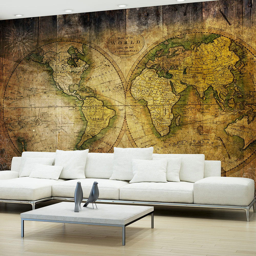 VLIESTAPETE Braun 300/210 cm - Braun/Grün, Textil (300/1cm) - KUNSTLOFT