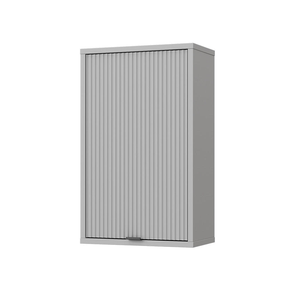 BADEZIMMER Eliza Grau 40 x 65 cm mit 2 Regalböden - Grau, Holzwerkstoff (40/65/22.1cm) - Vicco