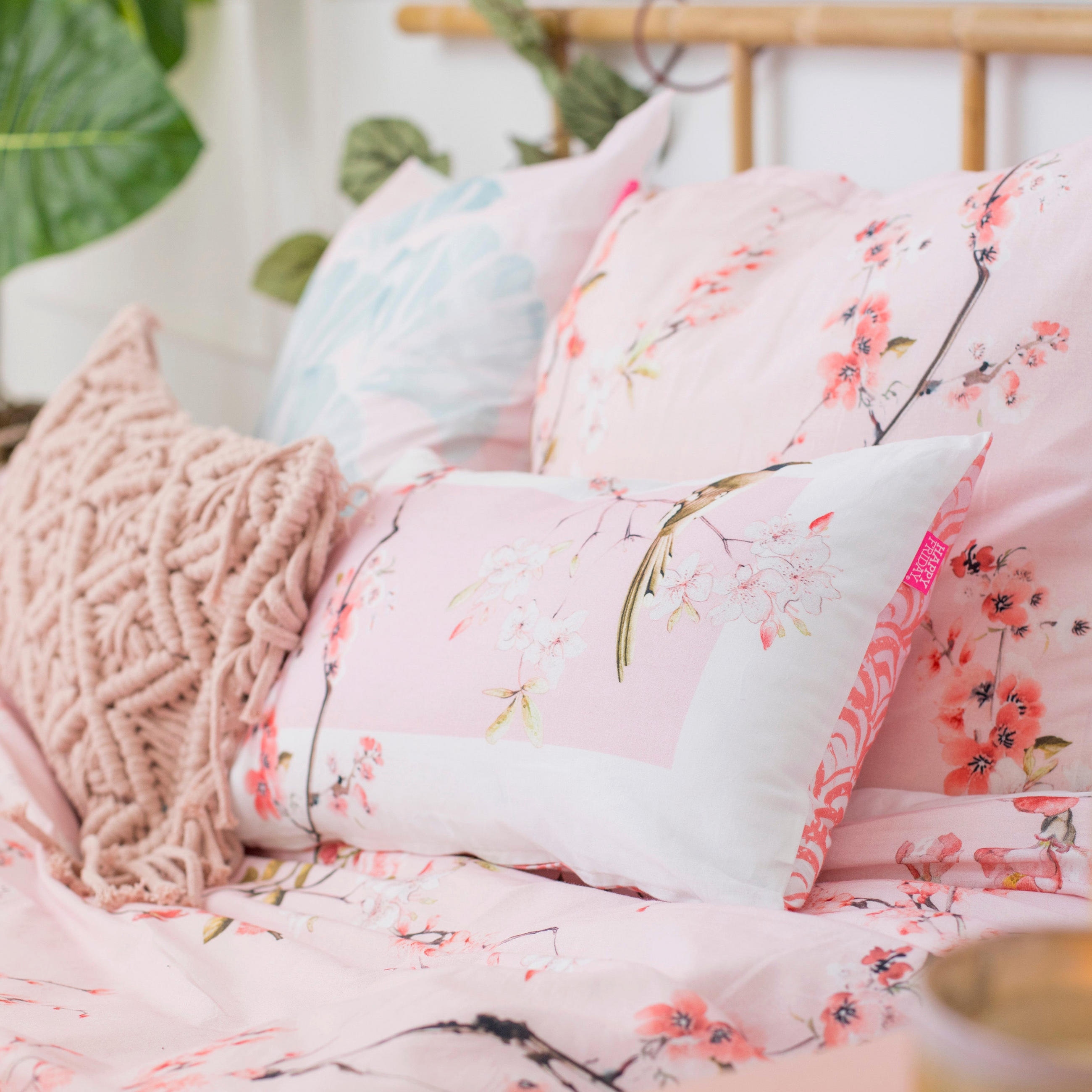BETTBEZUG chinoiserie rose 180x220 cm (komfortgrösse) mehrfarbig - Multicolor, Textil (180/220cm) - Happy Friday