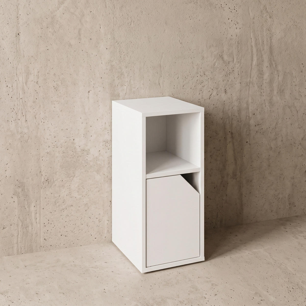 SCHRANK mit Türen 25/34/61,5 cm - Weiß, Holzwerkstoff (34/61.5/25cm) - SCENA LIVING