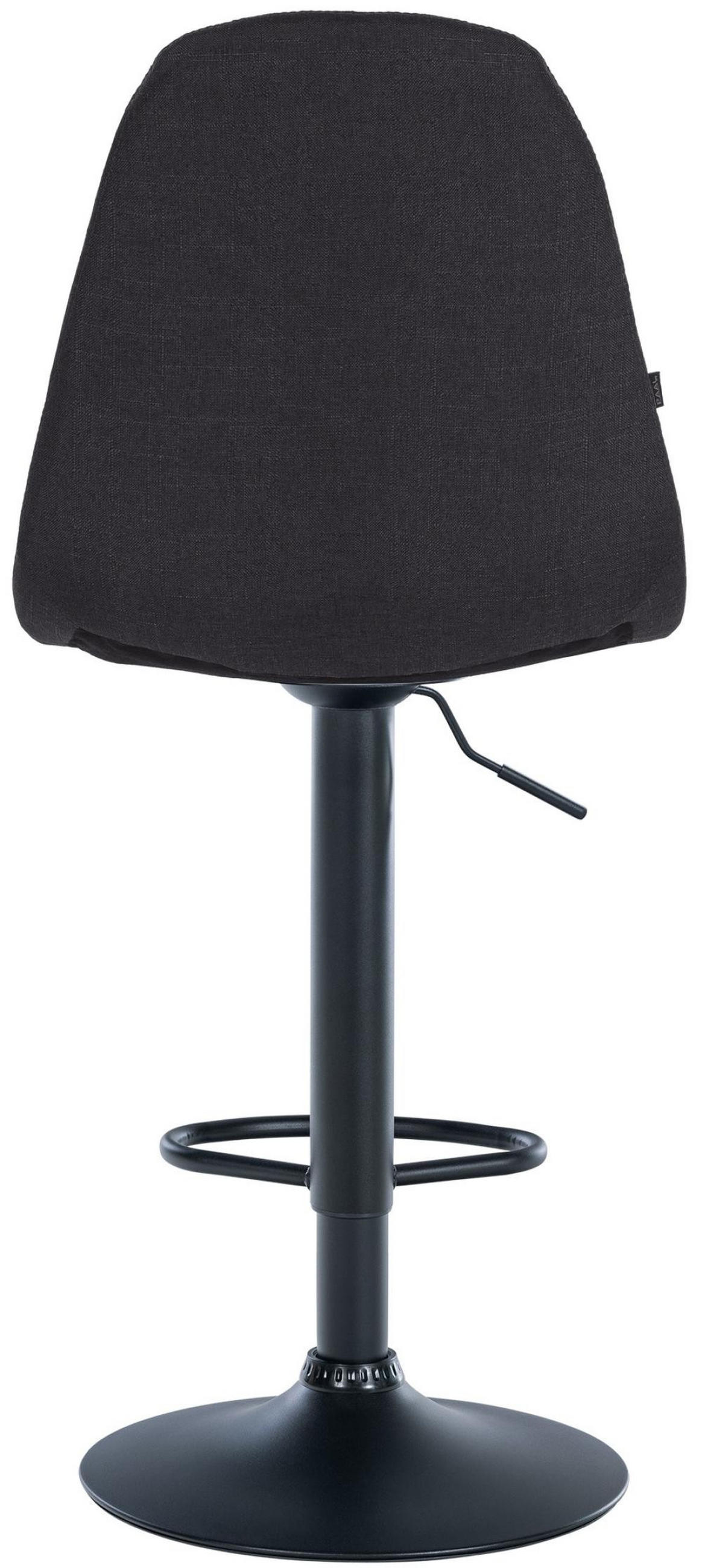 BARHOCKER Metall schwarz - Schwarz, Textil/Metall (47/99/56cm) - CLP