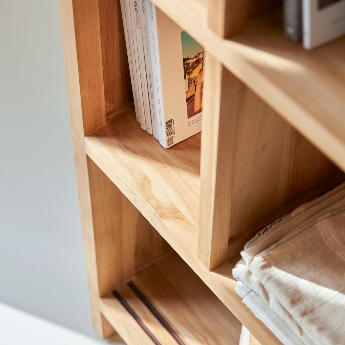 BÜCHERREGAL Coffee Tek Natur aus Teak - Naturfarben, Holz (100/215/35cm) - Tikamoon