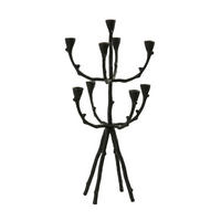 KERZENHALTER Ranica Schwarz Ø29/63,5 cm - Schwarz, Metall (29/63.5/29cm) - Light & Living