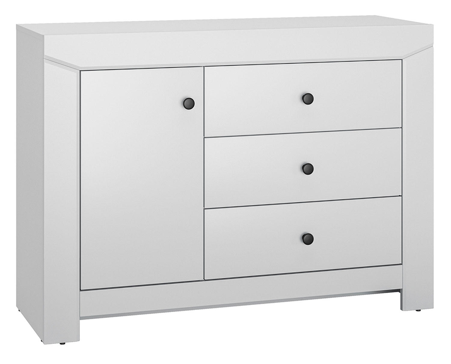 SIDEBOARD Terni silbergrau 117 / 42 / 85cm - Silberfarben/Grau, Holz/Holzwerkstoff (117/85/42cm) - Feldmann-Wohnen