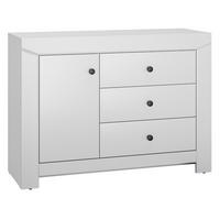 SIDEBOARD Terni silbergrau 117 / 42 / 85cm - Silberfarben/Grau, Holz/Holzwerkstoff (117/85/42cm) - Feldmann-Wohnen