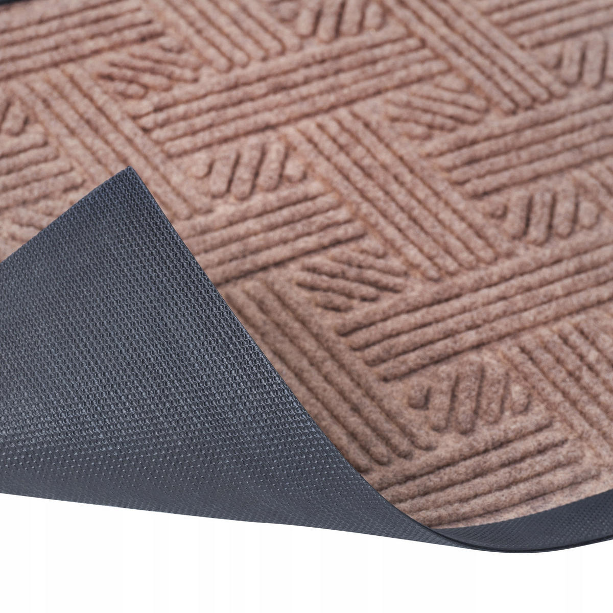 FUSSMATTE 60 x 40 cm, braun - Braun, Kunststoff (60/40cm) - KADAX