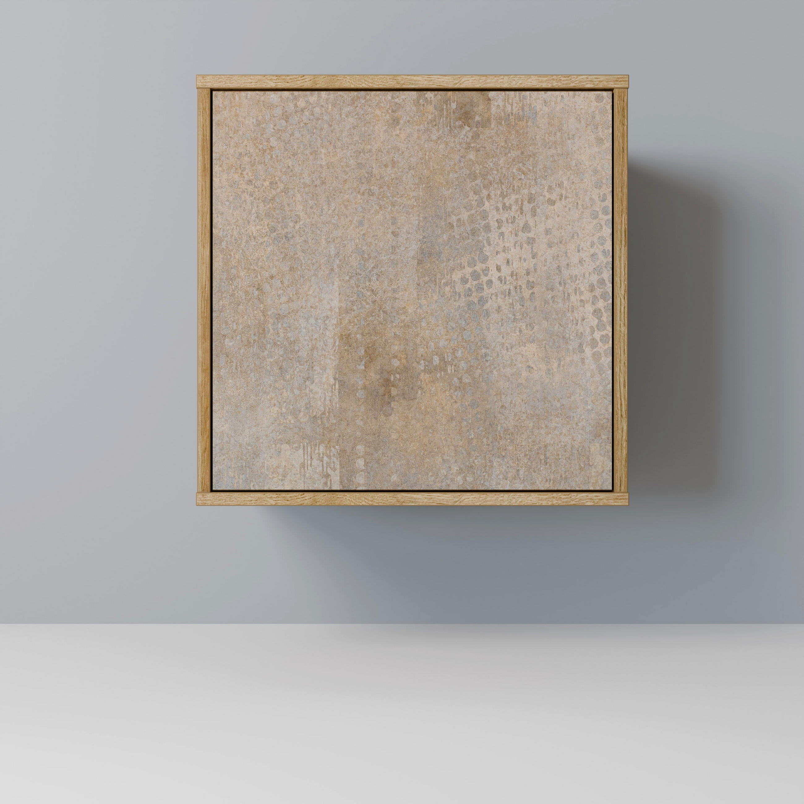 SIDEBOARD SCREEN ERROR, Eichefarben, 57,5x42x57,5 cm, Ohne Füße - Eichefarben/Multicolor, Holzwerkstoff (57.5/57.5/42cm) - SpaceRebels