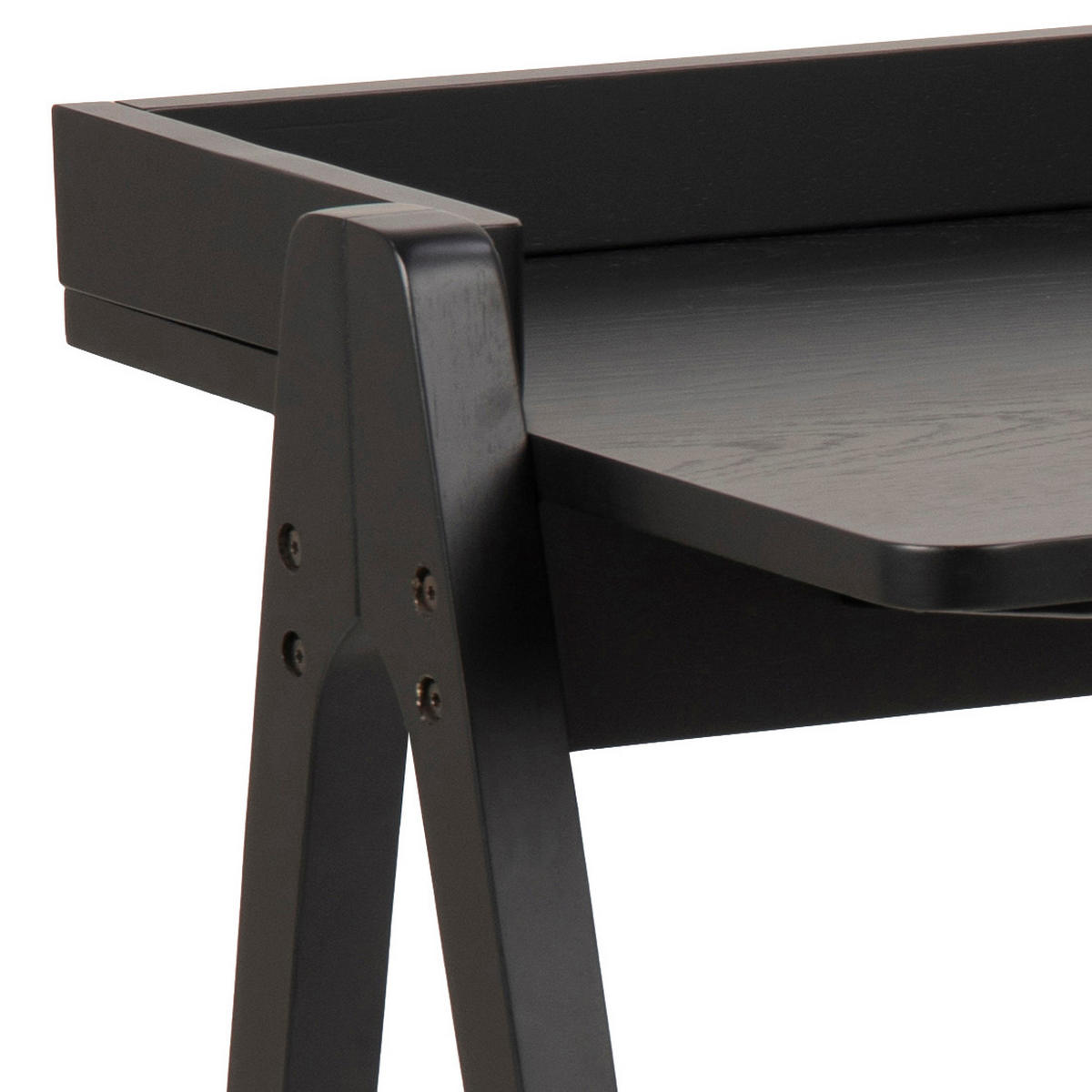 SCHREIBTISCH Schwarz - Schwarz, Holzwerkstoff (52/127/80cm) - ebuy24