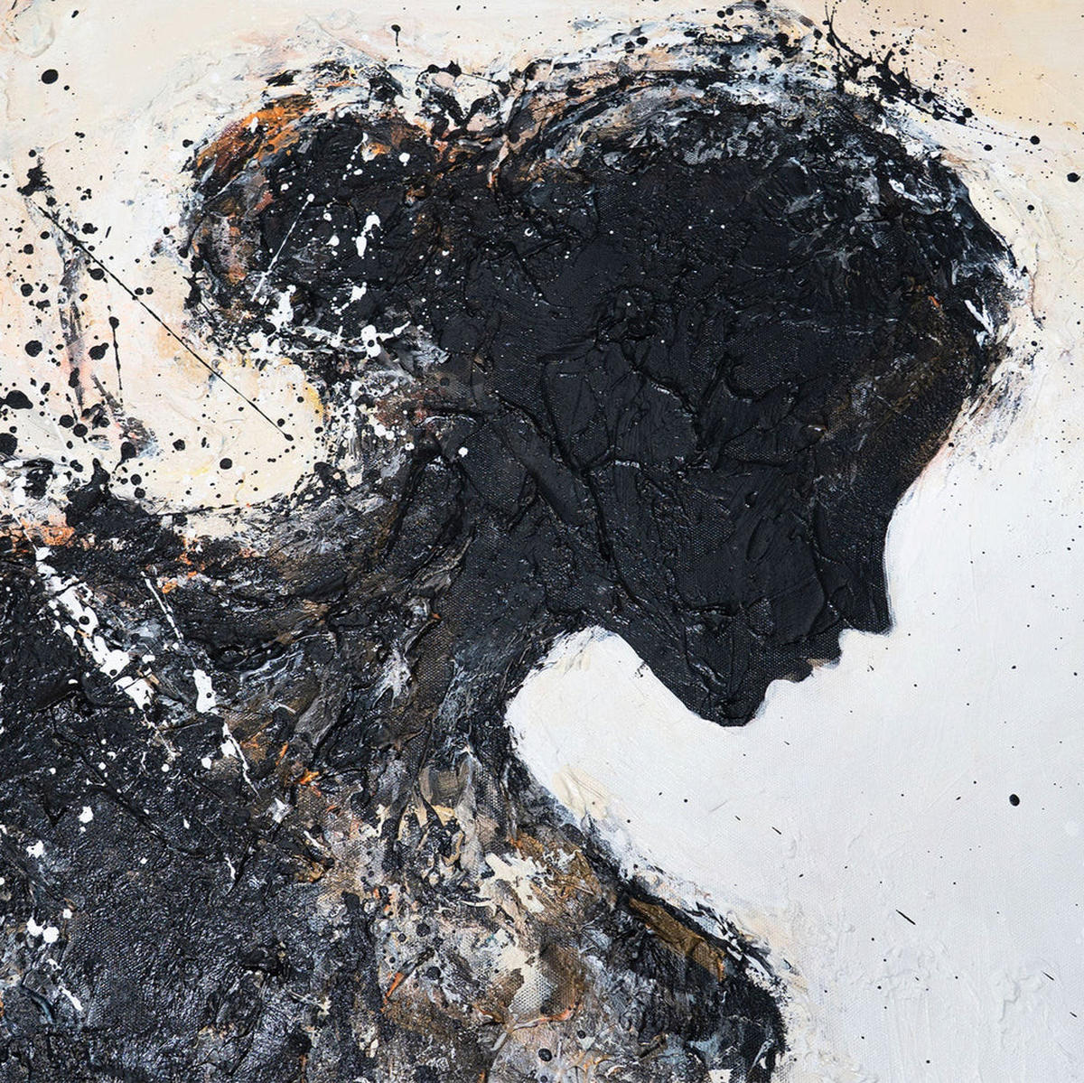 GEMÄLDE Element der Weiblichkeit Schattenfugenrahmen Grau 120x80 cm - Grau, Holz (120/80cm) - YS-art gallery