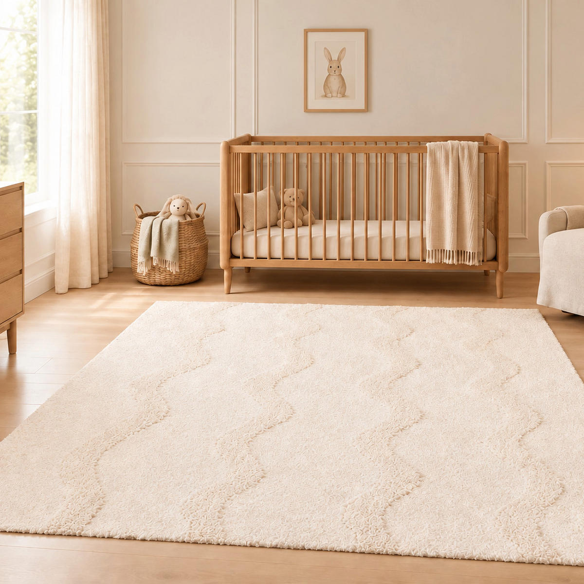 TEPPICH ultrafein aus recycelten Fasern beige - Beige, Textil (120/170cm) - AFK Living