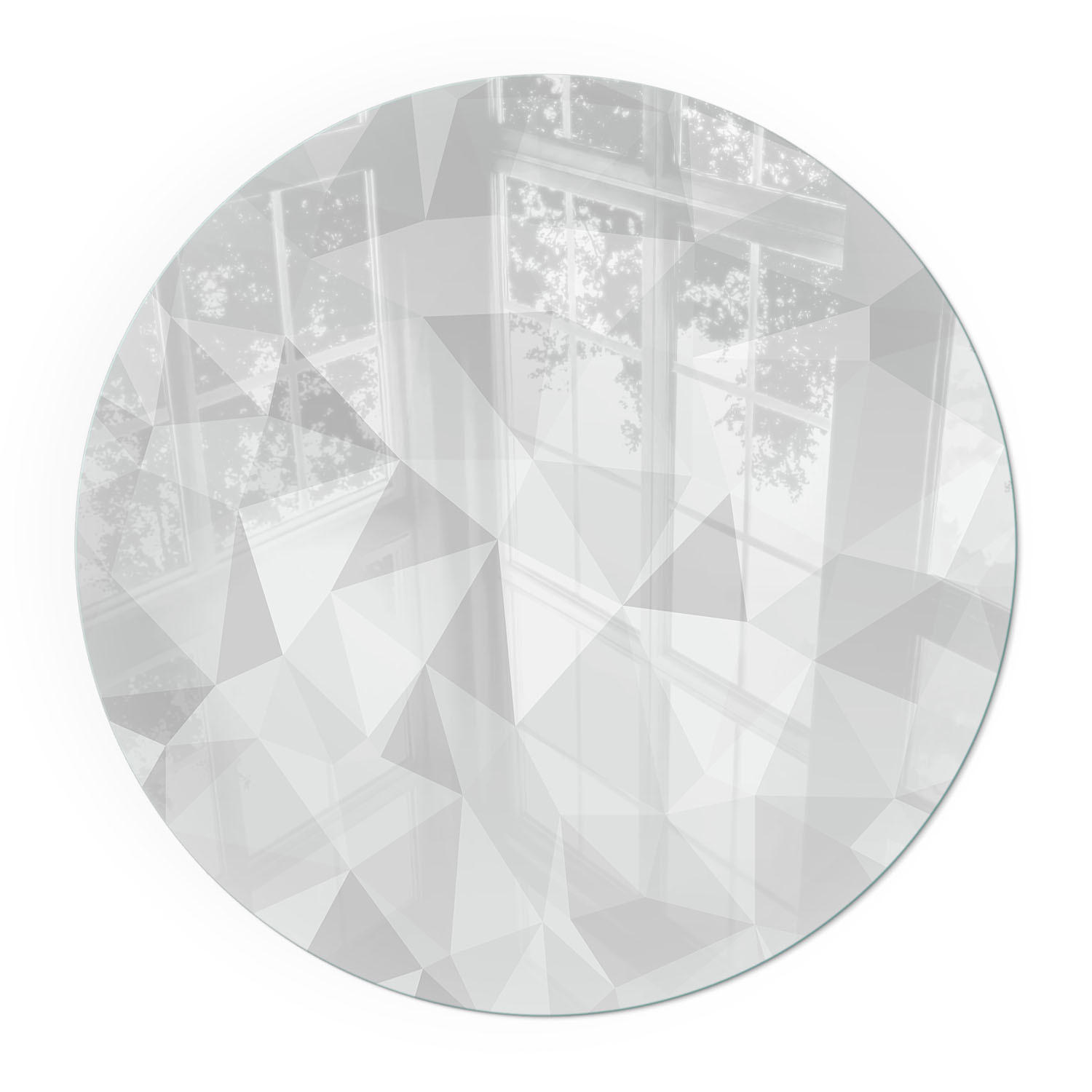 GLASPLATTE für Kamin Ø 80 cm - Grau, Glas (80/80/0.4cm) - TULUP