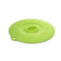 SILIKONDECKEL 23cm „FUNNY KITCHEN“ grün - Grün, Kunststoff (23/23/0.5cm) - Magu Cera