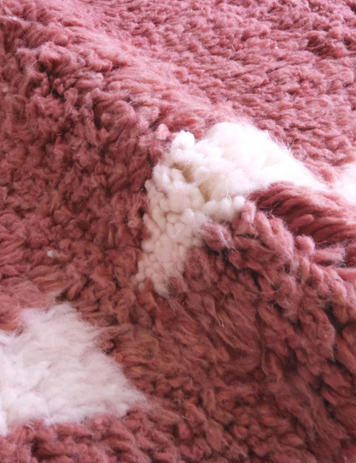 BERBERTEPPICH authentisch Wolle 196x 278 cm - Pink, Naturmaterialien (196/278cm) - AFK Living