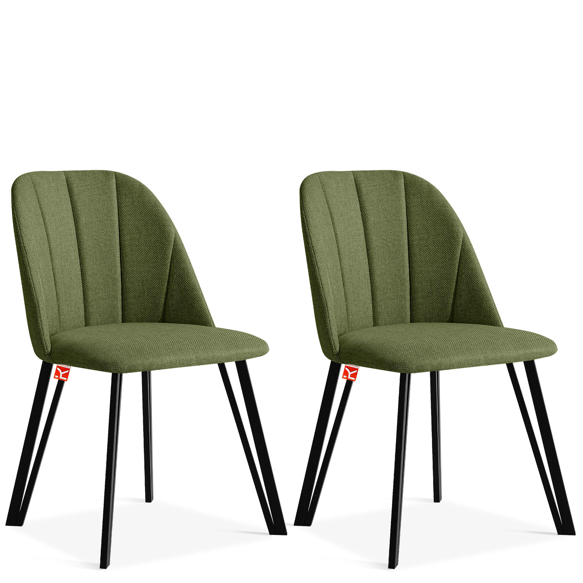 Konsimo® Polsterstuhl Dunkelgrün 52x85x58 cm