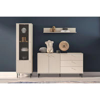 WOHNZIMMER Set 3-tlg. – Sophie – Kaschmir - Kaschmir, Holzwerkstoff (55/190/40cm) - hi-markt