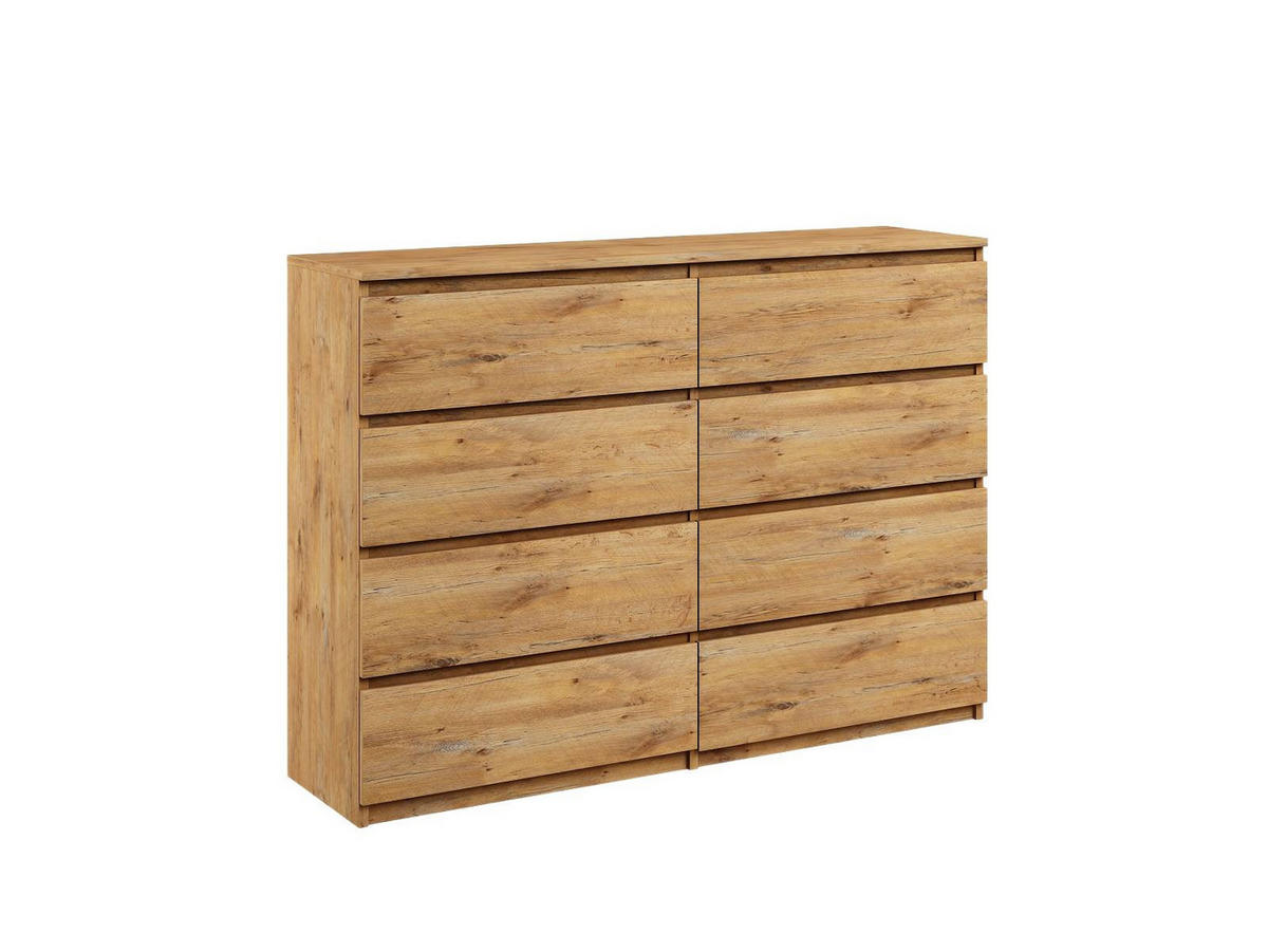 KOMMODE bella8 140 artisan - Eiche Artisan, Holzwerkstoff (140/98/35cm) - roe furniture