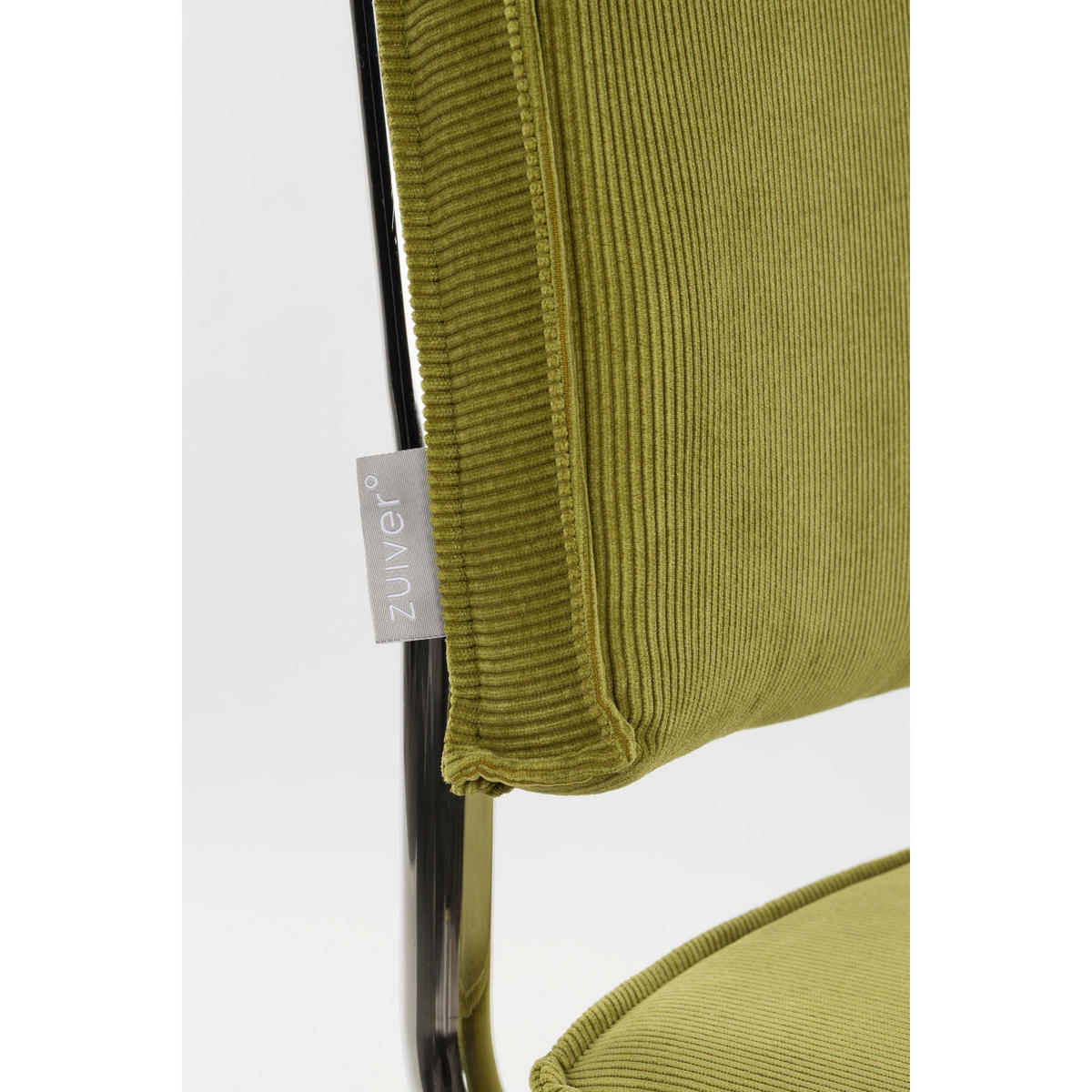 ESSZIMMERSTUHL Ridge Kink Rib Grün - 2 er Set - Grün, Textil (48/85/50cm) - Zuiver