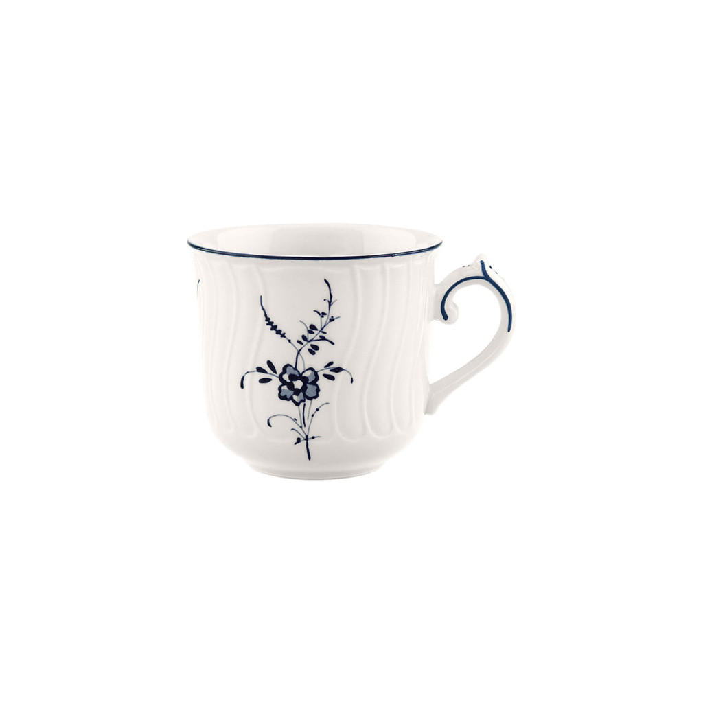 KAFFEETASSE Vieux Luxembourg weiß-blau 120 ml - Blau/Weiß, Keramik (0.12L) - Villeroy & Boch