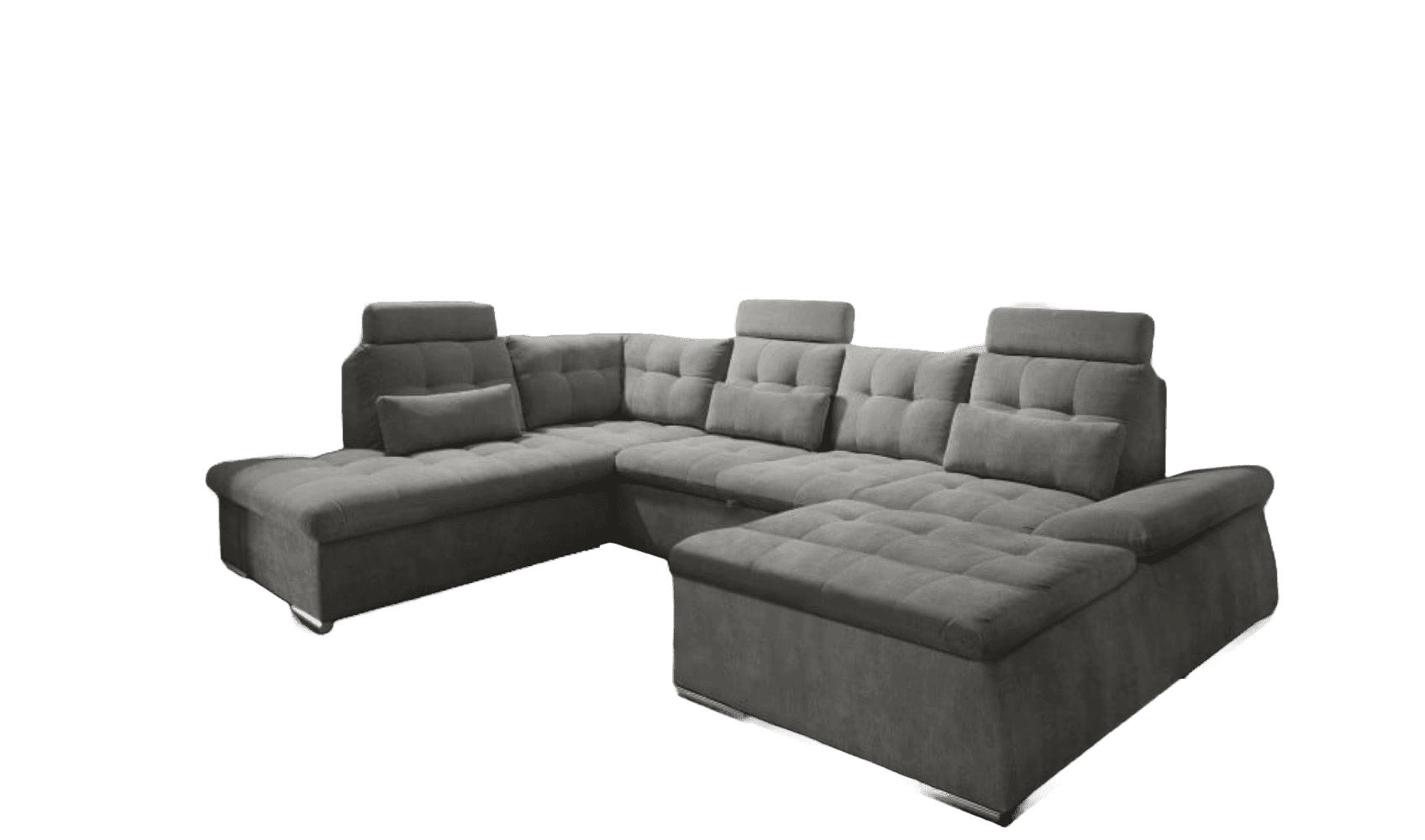 ed exciting design Wohnlandschaft Dunkelgrau 324x103x219 cm