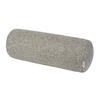 NACKENROLLENHÜLLE Bouclé steel-grau 40/15 cm - Grau, Textil (15/40cm) - beties Heimtextil