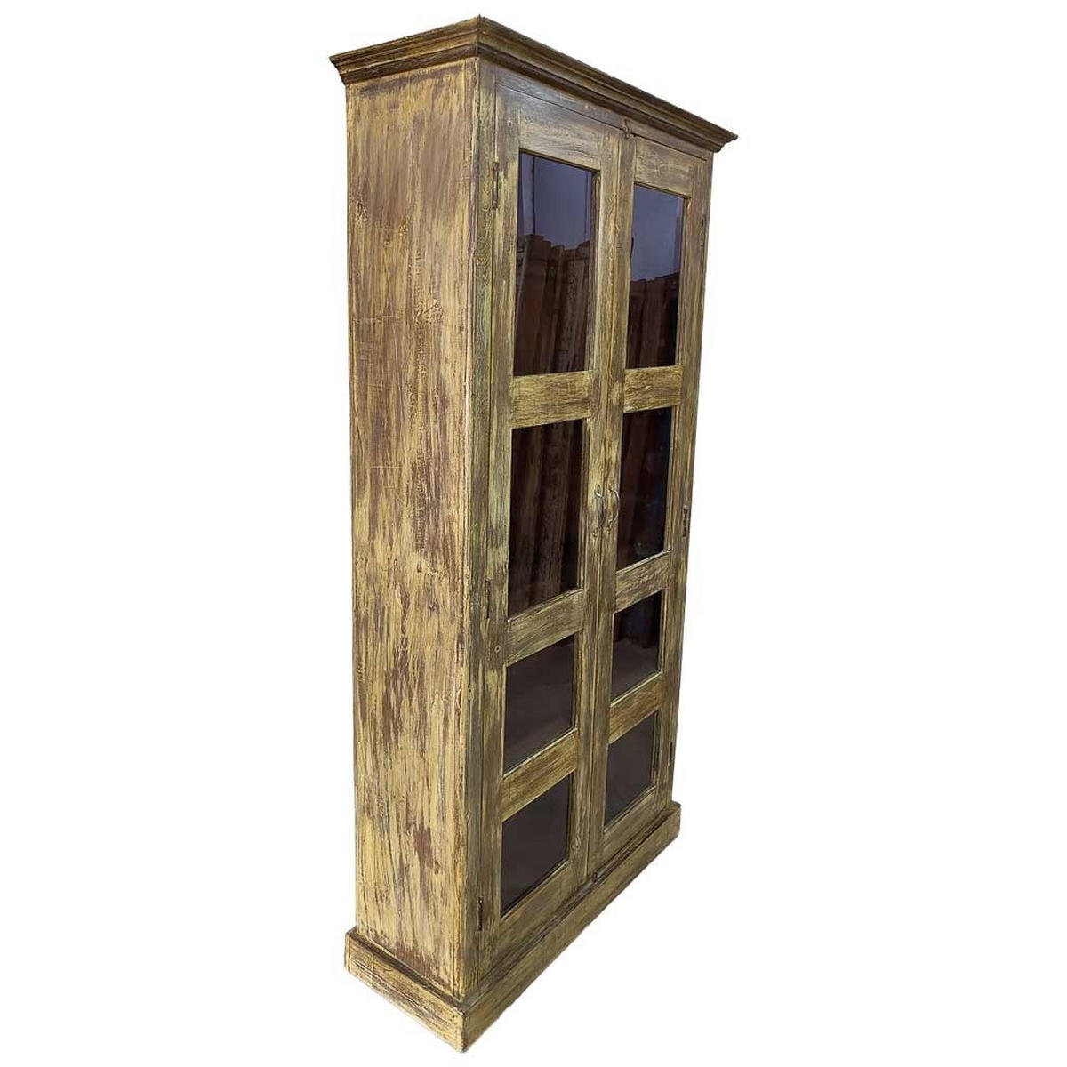 VITRINE aus Holz, 110x40x45cm - Braun, Holz (110/180/45cm) - Wanderlust