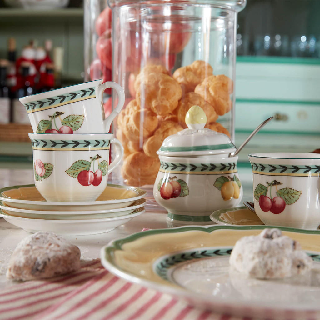 KAFFEETASSEN French Garden Fleurence bunt 120 ml 6er Set - Multicolor, Keramik (0.12L) - Villeroy & Boch