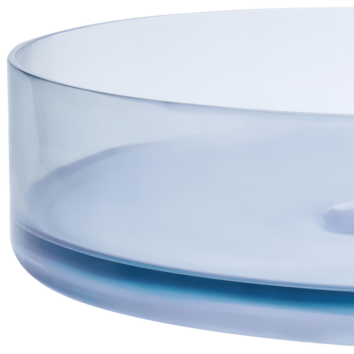 AUFSATZWASCHBECKEN Hellblau 36 cm Mineralwerkstoff Tolosa - Blau/Hellblau, Keramik (36/10/36cm) - Beliani