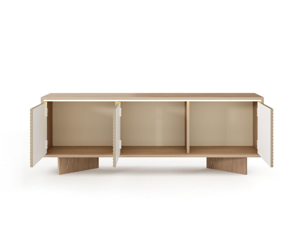 TV-SCHRANK: Natur-Bolivar, 153,9 x 54,4 x 40 cm - Eichefarben, Holzwerkstoff (153.9/54.4/40cm) - 3XE LIVING