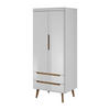 DREHTÜRENSCHRANK NORDICO 80/197/56 cm 2-türig Weiß - Weiß, Holzwerkstoff (80/197/56cm) - MASSENO