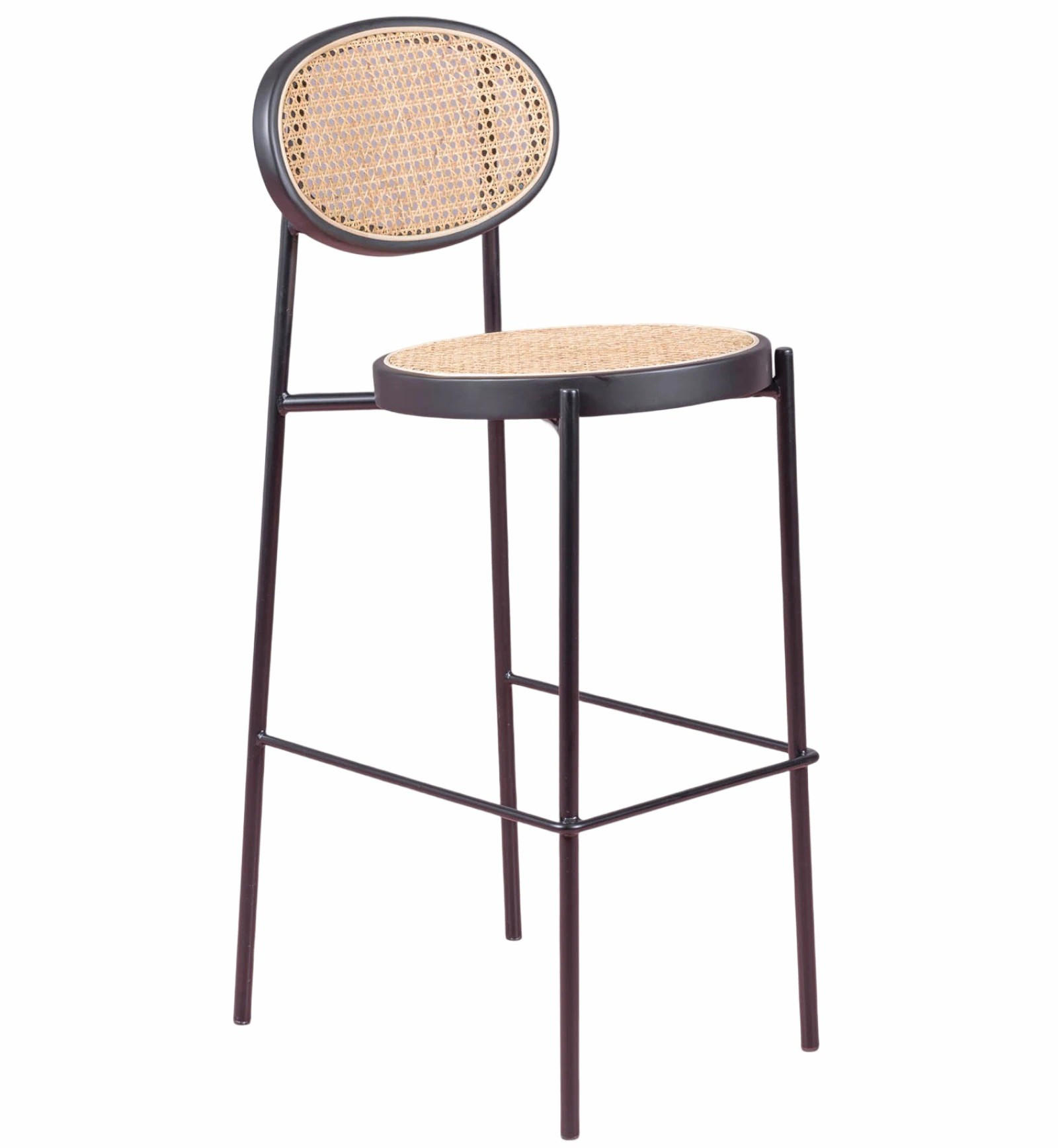 HOCKER Naturmaterialien Schwarz - Schwarz, Naturmaterialien (41/107/50cm) - Nest Dream